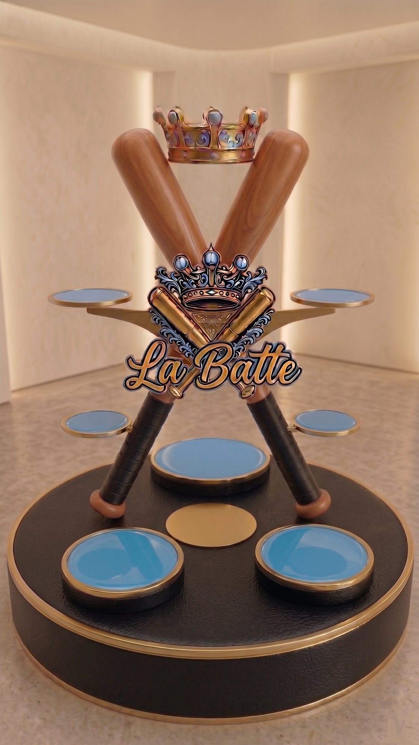 Présentoir La Batte, vide — concept